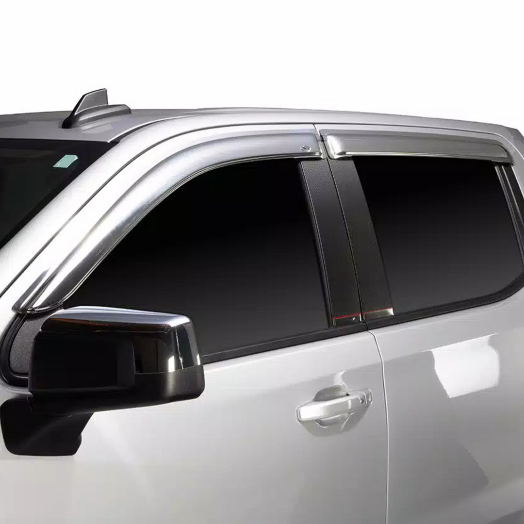 Ford Ranger Chrome Outside Mount Window Visors | AVS